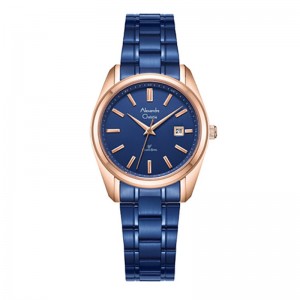 Alexandre Christie AC 8660 Rosegold Blue Lady LDBURBU